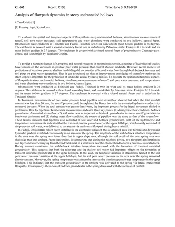 Más sobre Análisis de la Dinámica de las Rutas de Flujo en Valles Empinados sin Canales