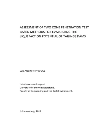 Más sobre Evaluación de Dos Métodos Basados en Pruebas de Penetración de Cono para Evaluar el Potencial de Licuefacción