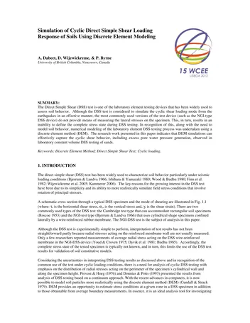 Más sobre Simulación de la Respuesta de Carga Cíclica Directa y Simple de Suelos Usando Modelado de Elementos Discretos