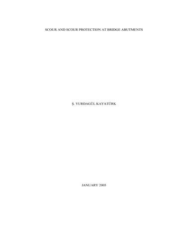 Más sobre Erosión y Protección contra la Erosión en los Estribos de los Puentes.
